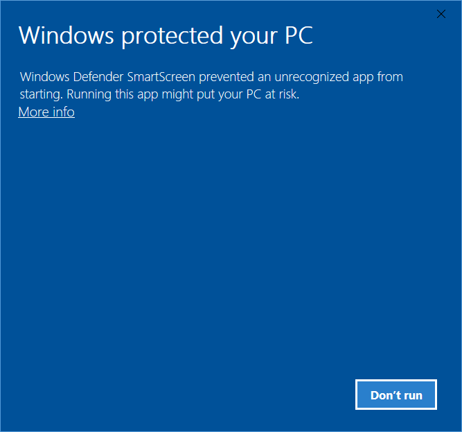 windows protected your pc